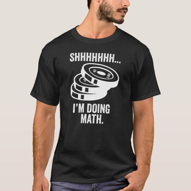 T-shirt Chut je fais des maths rétro (Devant)