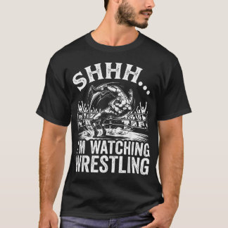T-shirt Chut, je regarde le catch Fan Sports
