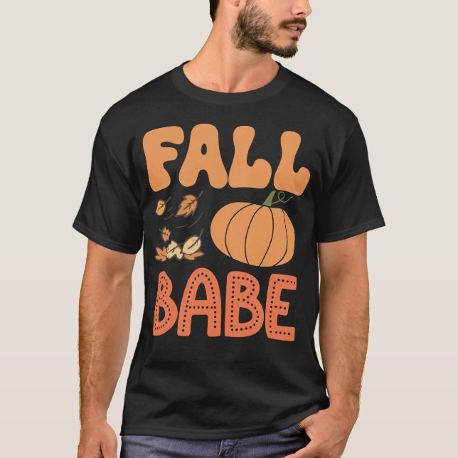 T-shirt Chute Bébé Joyeux Halloween Fêtes Occasion (Devant)