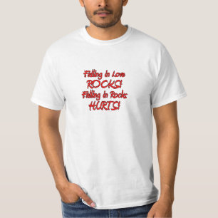 T-shirt chute dans l'amour et les roches