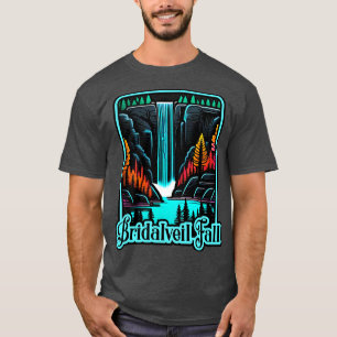 T-shirt Chute de voile de Bridalveil coloré