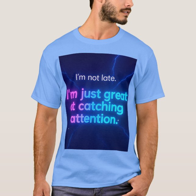 T-shirt chute d'énergie du noeud Neon instoppable (Devant)