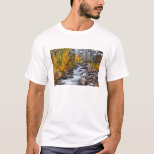T-shirt Chute le long du ruisseau Bishop, Californie
