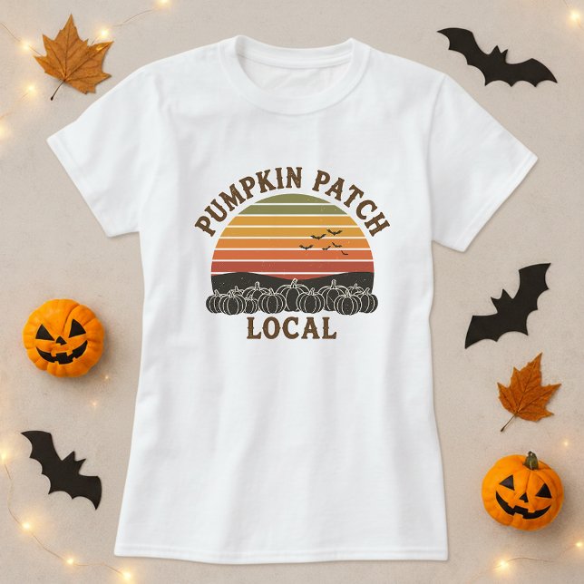 T-shirt Chute locale de patchs Citrouille mignon (Créateur téléchargé)