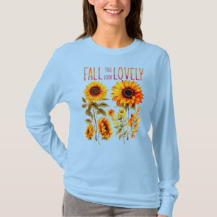 T-shirt Chute Vous Avez L'Air Belle, Tournesol D'Automne A