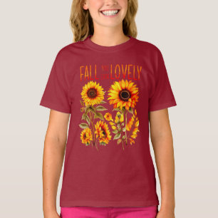 T-shirt Chute Vous Avez L'Air Belle, Tournesol D'Automne A