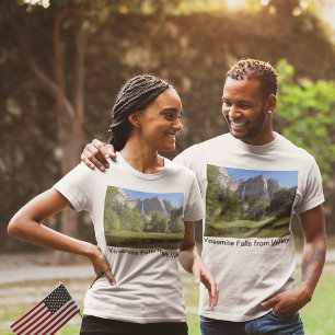 T-shirt Chutes de Yosemite de Valley en Californie Unisex