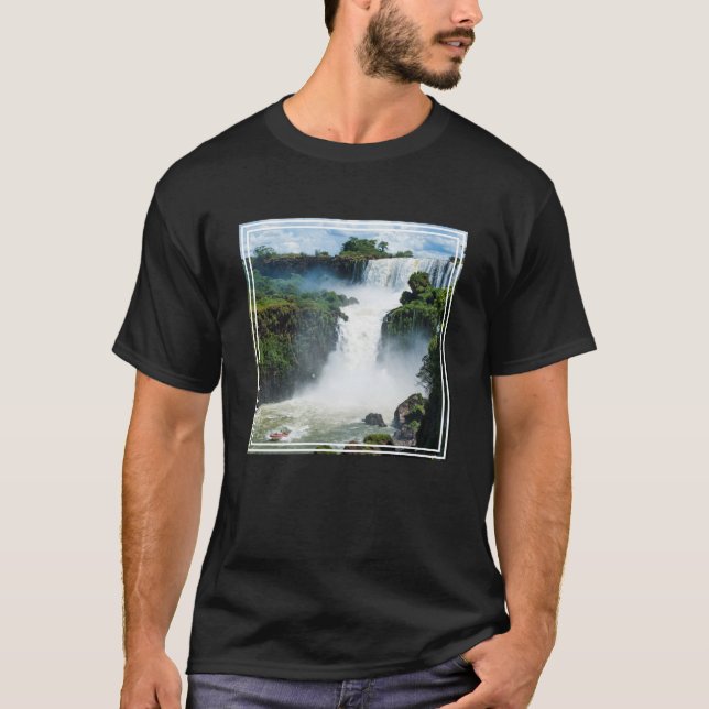 T-shirt Chutes d'Iguazu entourées de jungle (Devant)