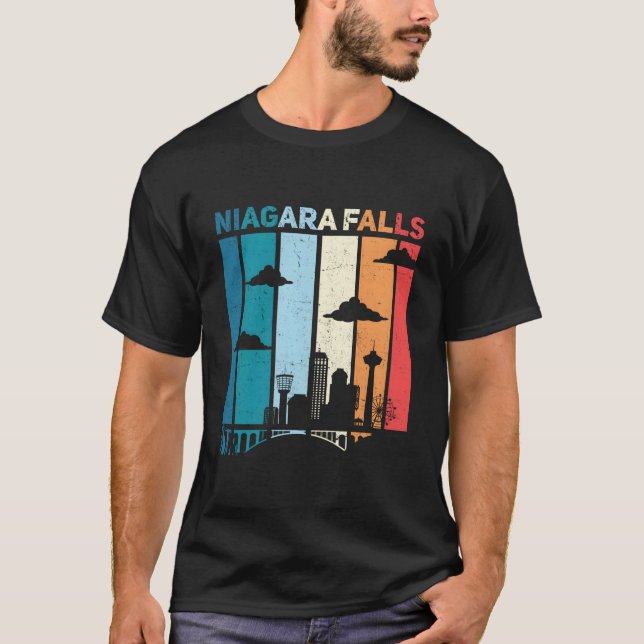 T-shirt Chutes du Niagara Cascade Canada Chutes du Niagara (Devant)