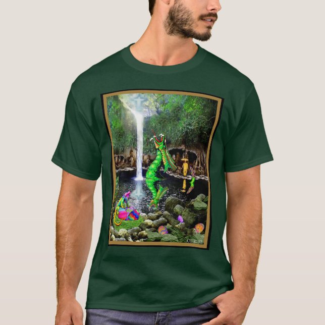 T-shirt Chutes Green Dragon (Devant)