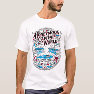 T-shirt Chutes Niagara Ontario Capitale Mondiale du Voyage