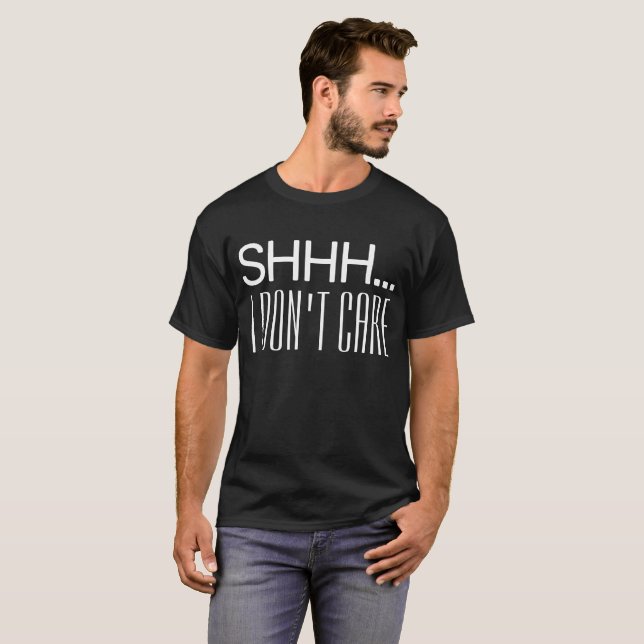 T-SHIRT CHUTT JE M'EN FICHE  (Devant entier)