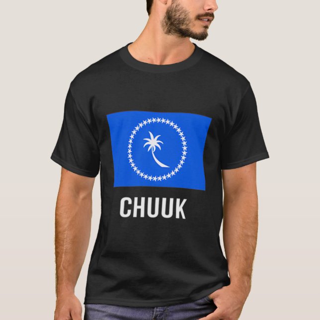 T-shirt Chuuk Chemt Drapeau Chuukese (Devant)