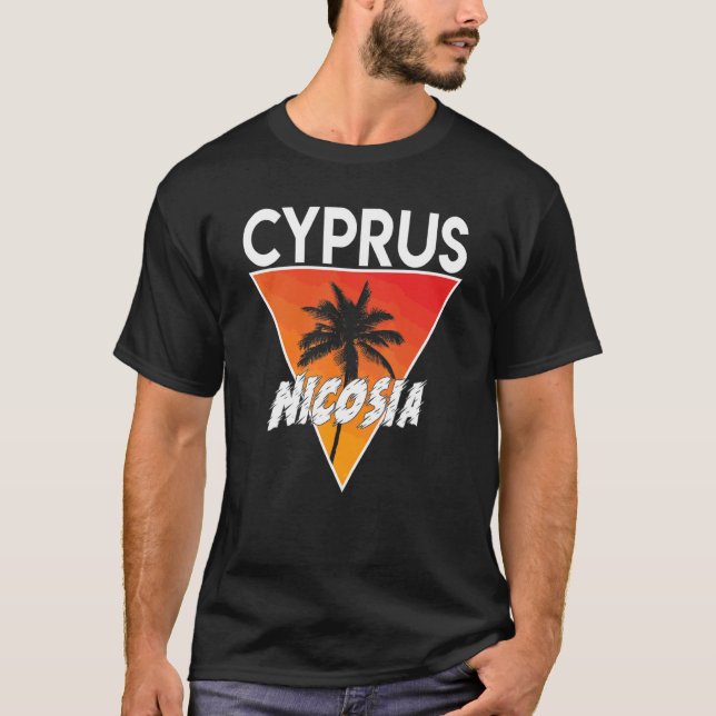 T-shirt Chypre aux couleurs ensoleillées (Devant)