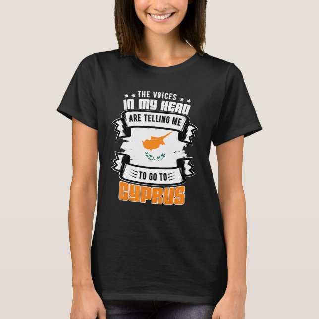T-shirt Chypre dans ma tête (Devant)