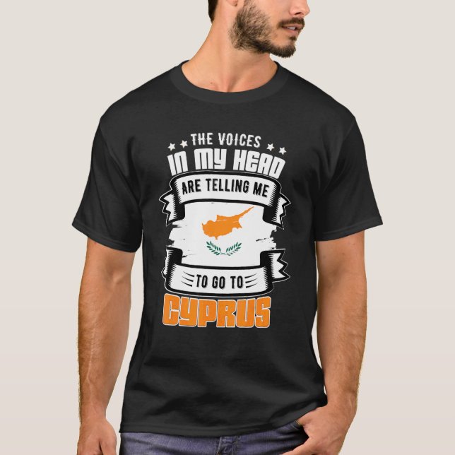 T-shirt Chypre dans ma tête (Devant)