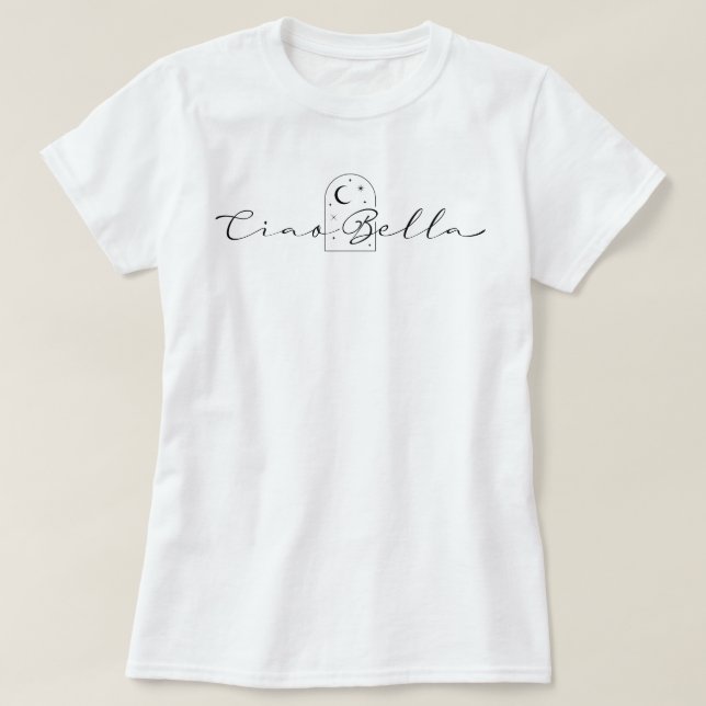 T-shirt Ciao Bella Boho Chic (Design devant)