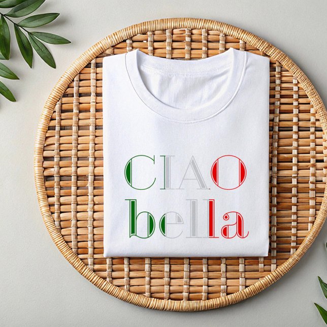 T-shirt Ciao Bella | Flirty - Chemise Phrase Italienne pou (Créateur téléchargé)