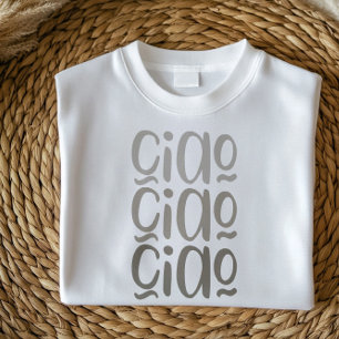 T-shirt Ciao Chemise italienne minimaliste mignonne pour