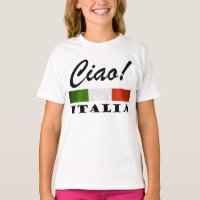 Ciao ! Drapeau rouge blanc vert de l'Italie