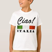 Ciao ! Drapeau rouge blanc vert de l'Italie