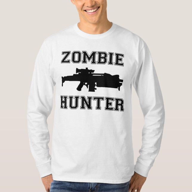 T-shirt Cible de chasseur de zombi (Devant)