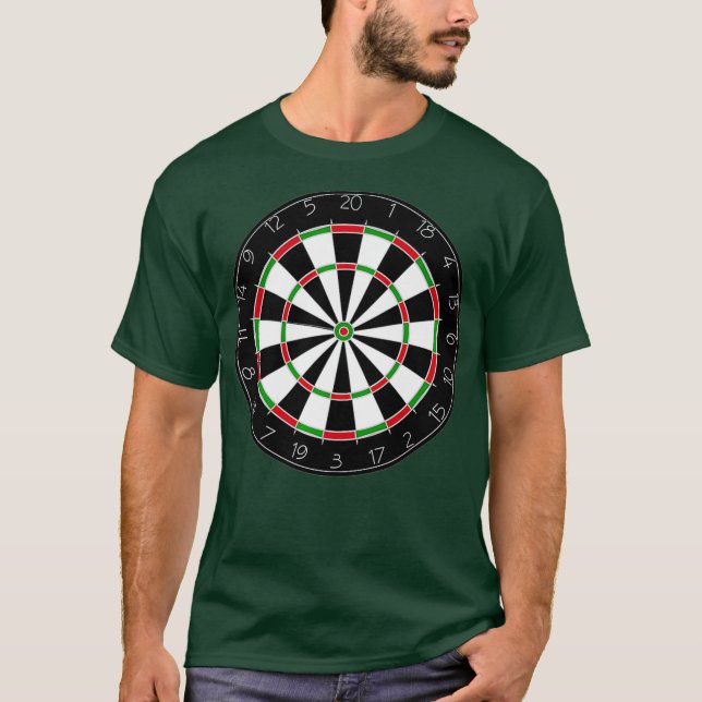 T-shirt Cible de flechettes cible Dartboard Bullseye Premi (Devant)