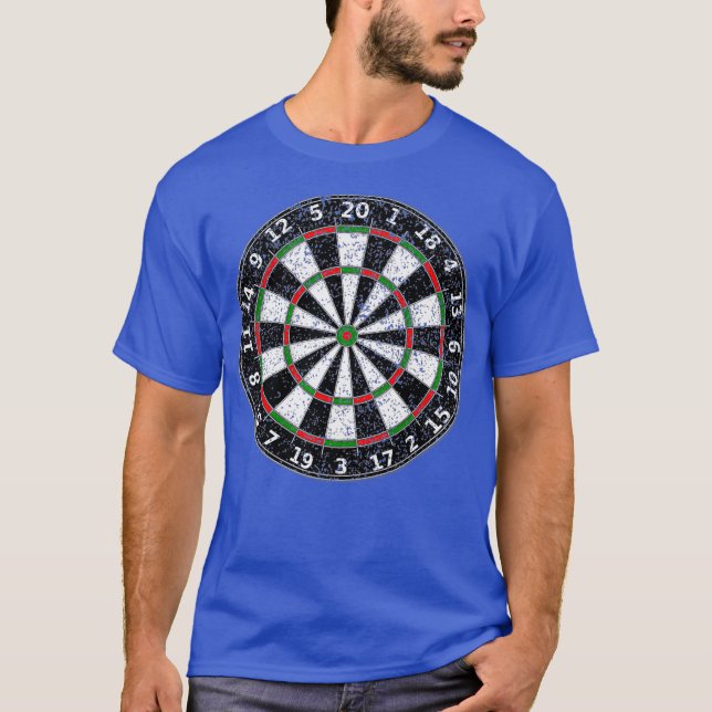 T-shirt Cible de flechettes cible Dartboard Bullseye Vinta (Devant)