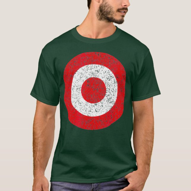 T-shirt Cible de flechettes cible Dartboard Bullseye Vinta (Devant)