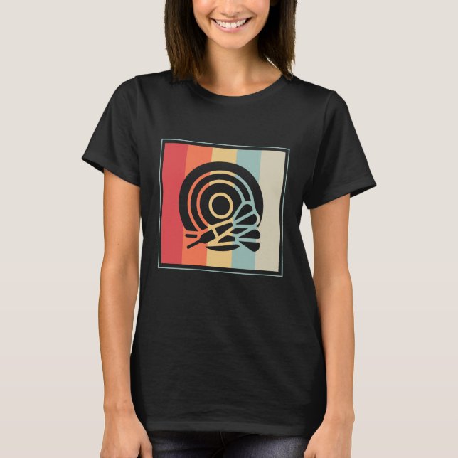 T-shirt Cible de Fléchettes de Fléchette de Centre (Devant)