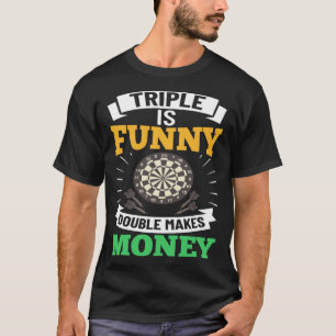 T-shirt Cible de flechettes Joueur Dartboard Machine Sport