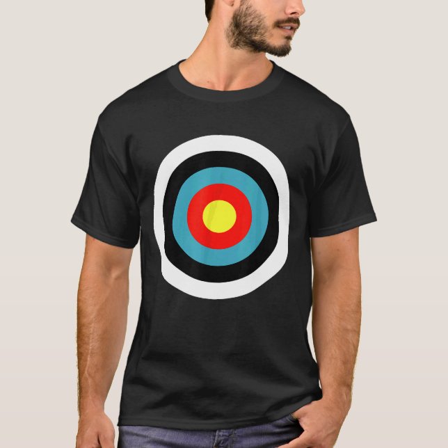T-shirt Cible de tir à l'arc de bulles (Devant)