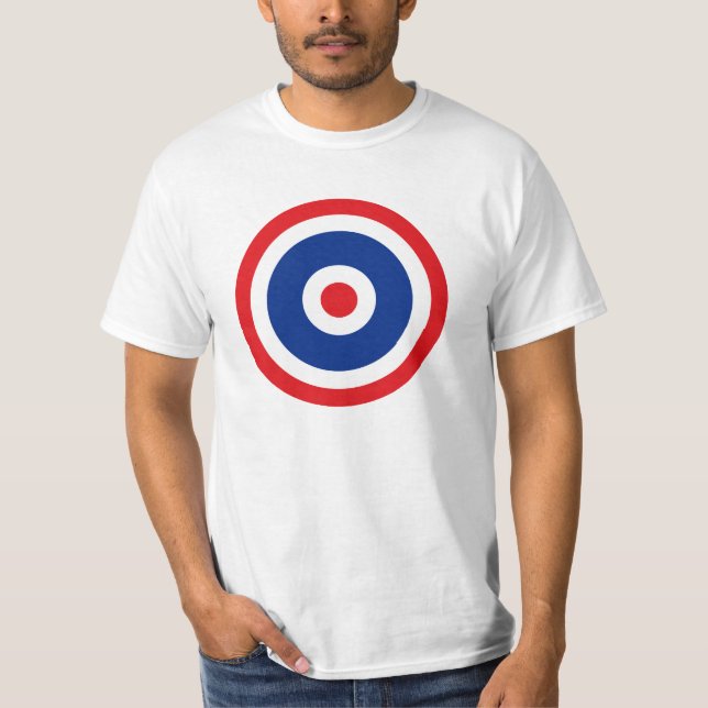 T-shirt Cible du drapeau thaïlandais (Devant)