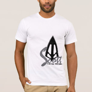 T-shirt CIBLE faite sur commande de tir à l'arc de Scott