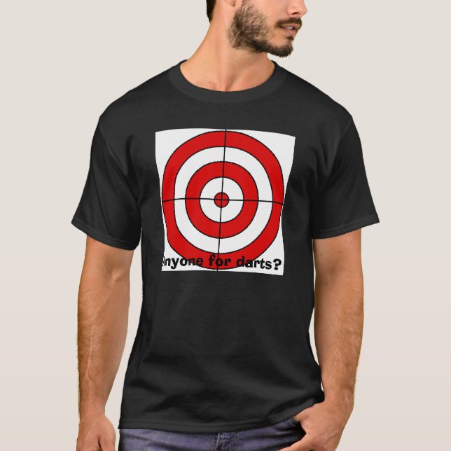 T-shirt cible, n'importe qui pour des dards ? (Devant)