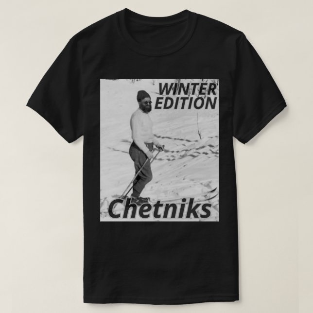 T-shirt Čiča Draža Na Skijama - édition hiver (Design devant)