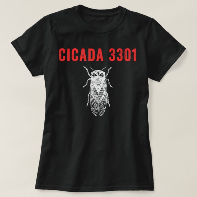 T-shirt Cicada 3301 Canada Enthousiaste Cicada Emergence F (Design devant)