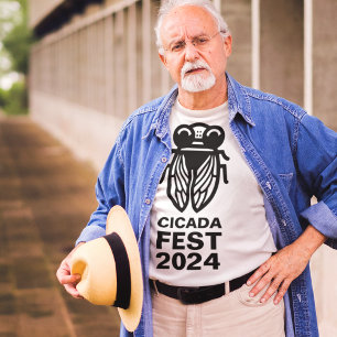 T-shirt Cicada Fest texte et couleur personnalisés