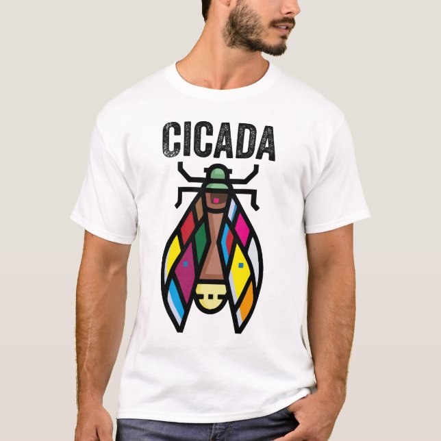 T-shirt Cicada Lover Insecte Cute Cicada Insecte Tymbals (Devant)