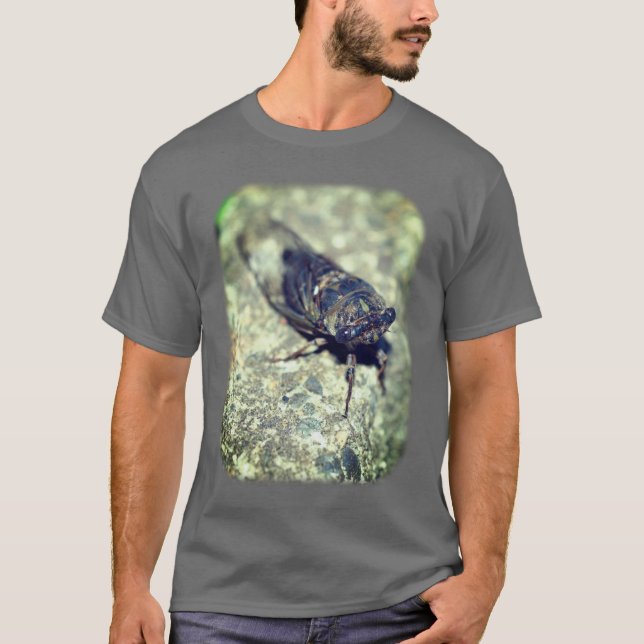 T-shirt Cicada Ohide Buvine Nature (Devant)