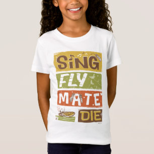 T-Shirt Cicada Sing Fly Mate Die