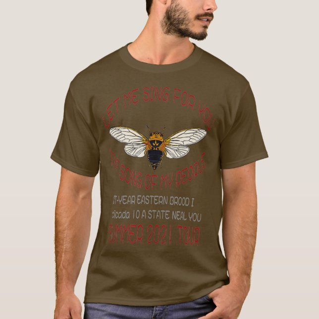 T-shirt Cicada Summer Great Eastern Brood Concert Tour (Devant)
