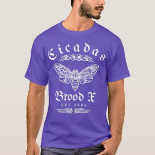 T-shirt Cicadas Brood X Est 2004 Tatouage Aesthétique Bug