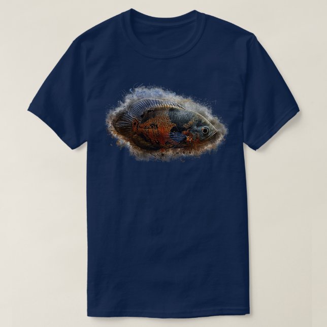 T-shirt Cichlide de paon Astronotus ocellatus (Design devant)