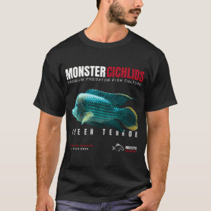 T-shirt Cichlidés monstres Poisson prédateur Green Terror