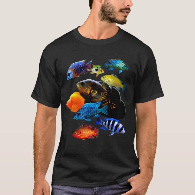 T-shirt Cichlids Cichlids Cichlids Cichlids Cichlids (Devant)