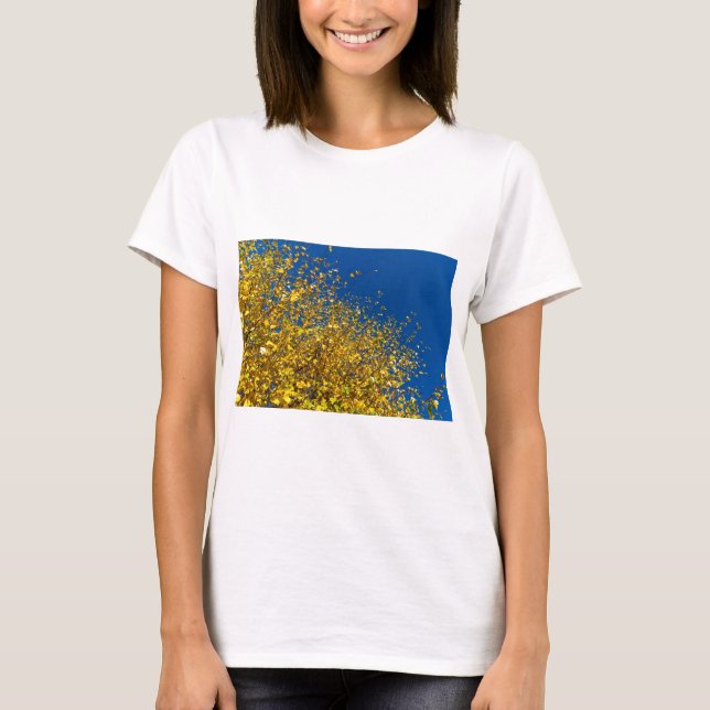 T-shirt Ciel bleu d'automne (Devant)