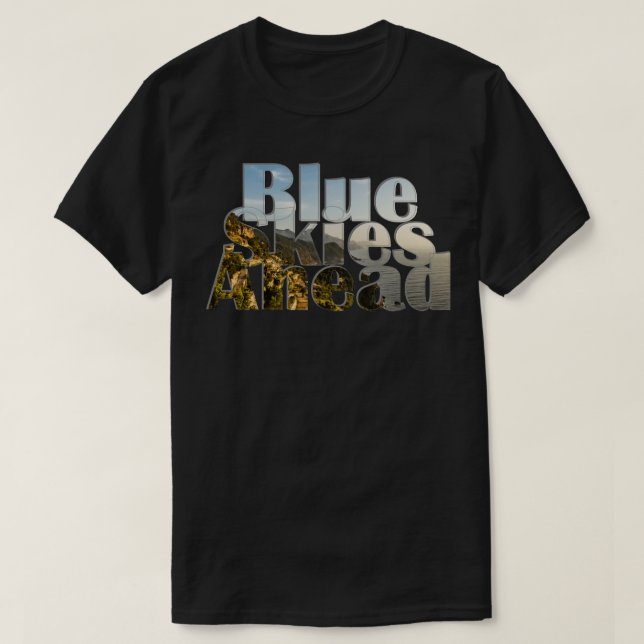 T-shirt Ciel bleu en avant (Design devant)