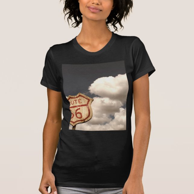 T-shirt Ciel bleu sur l'itinéraire 66 (Devant)