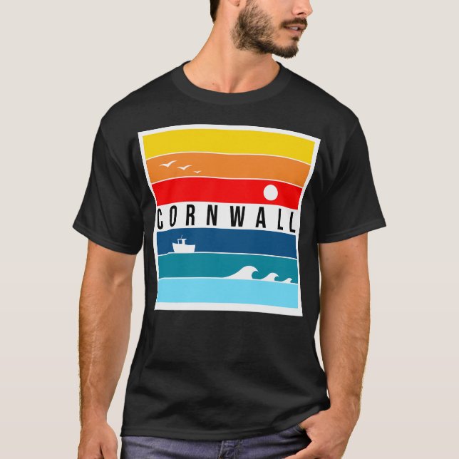 T-shirt Ciel De Cornouailles Et Mer (Devant)